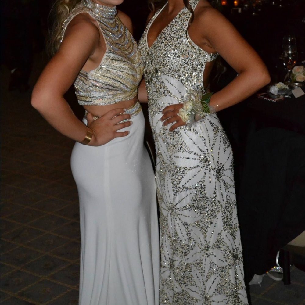 Prom dress cut out back